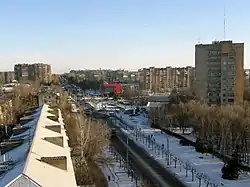 Vue de la rue du Parc (Parkovaïa).