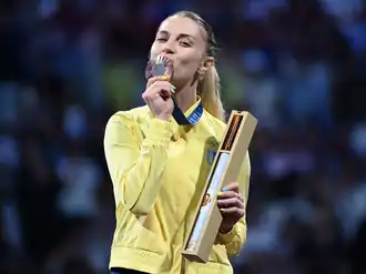 Olha Kharlan en Jeux olympiques d'été de 2024.