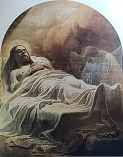 "Le Christ au Tombeau"»(1845-1846)par Karl Bryullov.