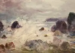 «Tempête, pierres», (97х69, 1998)