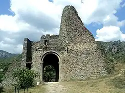 Rempart septentrional depuis le sud.