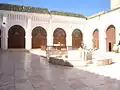 La cour intérieure de la mosquée.