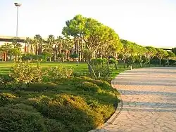 Les jardins, écrin de verdure.