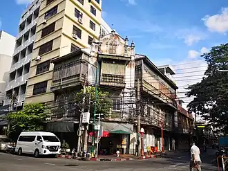 Khaek Building ("Bâtiment indien") de style indo-européen construit sous le règne de Rama V (1868-1910)