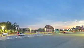 Vue de Tiananmen depuis l'avenue Chang'an