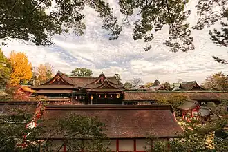 Paysage d'automne au Kitano Tenman-gū