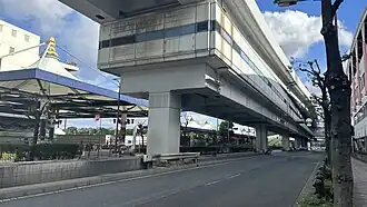 Vue extérieure de la station