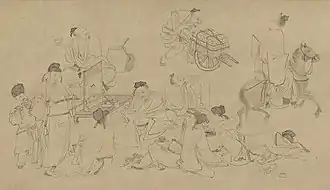 Huit immortels livrés au vin