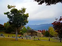 Jardin public du parc.
