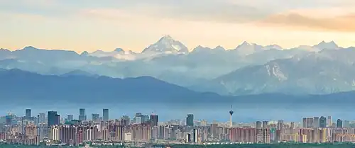 Panorama de Chengdu.