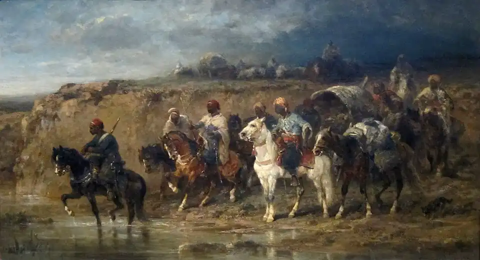 Caravane arabe (vers 1860), Dayton Art Institute.
