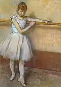 Danseuse à la barre, Degas, vers 1885.