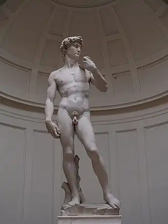 Michel-Ange, David, 1501-1504, marbre, Galleria dell'Accademia de Florence