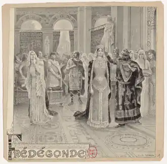 Frontispice pour Frédégonde (1895), Paris, BnF.
