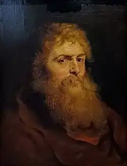 Pierre Paul Rubens, Tête d'homme barbu, 1617-1618.