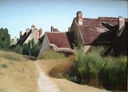 Maisons aux environs d'Orléans, vers 1830Getty Center, Los Angeles