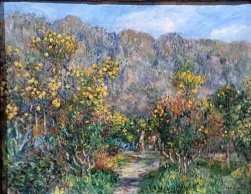 Pierre-Auguste Renoir, Paysage avec mimosas, 1912.