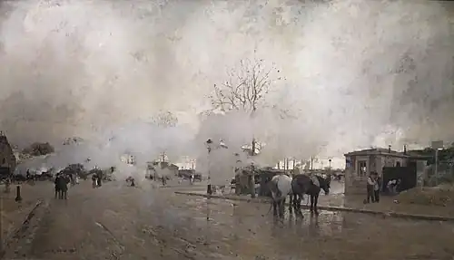 Smoke on the Paris Circuit Line (The Paris Suburb) (1885), Moscou, Musée des Beaux-Arts Pouchkine
