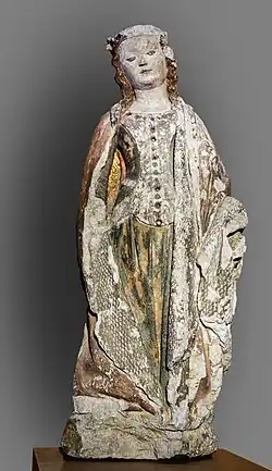 Sainte couronnée XVe&nbsp;siècle Dépôt du Musée Toulouse-Lautrec