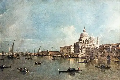 Santa Maria della Salute à Venise, Francesco Guardi (Coll. cardinal de Bernis)