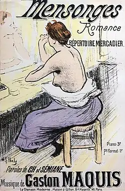 Lithographie pour Mensonge