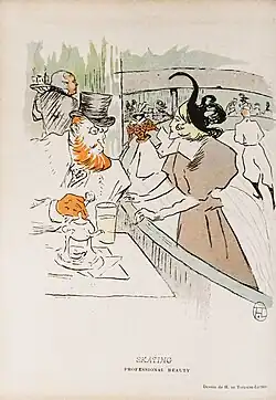 Au Palais des Glaces (1896) représentant Édouard Dujardin et Liane de Lancy.