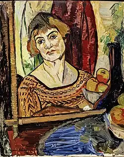 Suzanne Valadon, Autoportrait au miroir, 1927, coll. de la Ville de Sannois, dépôt au musée de Montmartre