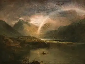 Buttermere Lake, with Park of Cromackwater, Cumberland, a Shower, vers 1797-1798.
