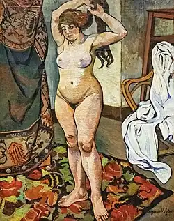 Gilberte nue se peignant, (1920), Collection particulière.