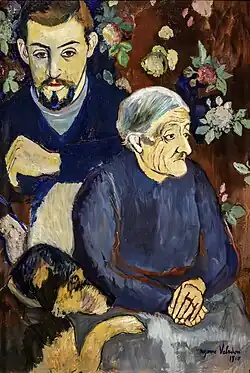 Grand-mère et petit-fils, huile sur carton , (1910) Musée national d'Art moderne.