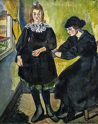 La couturière (1914) huile sur toile, musée national d'Art moderne.