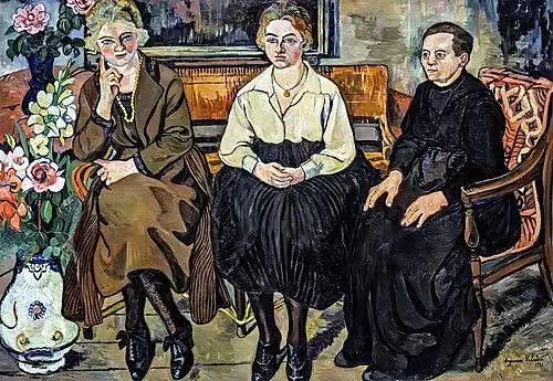 La famille Utter(1921), huile sur toile, Paris, musée national d'Art moderne