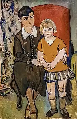 Madame Robert Rey et sa fille Sylvie , (1920), Collection Lucien Arkas.