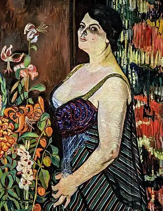 Portrait de Mauricia Coquiot, (1915), huile sur toile, musée national d'Art moderne.