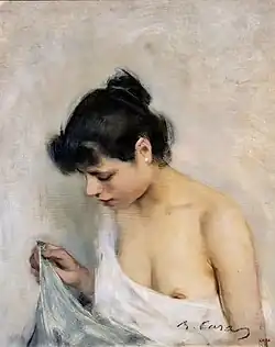 Etude de nu (1893), Barcelone, MNAC.