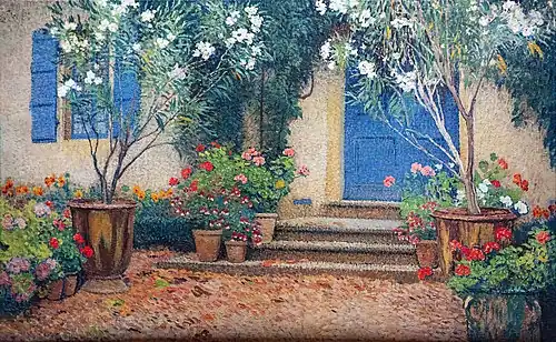 La porte bleue à Marquayrol