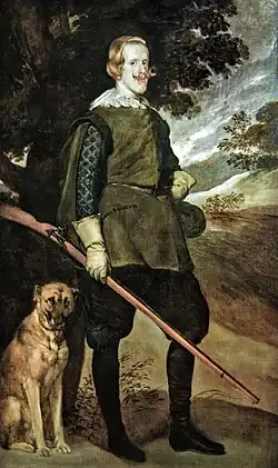 Diego Velázquez, Portrait du roi  Philippe IV à la chasse.