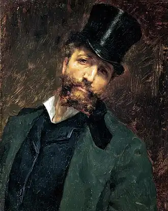 Marcel Briguiboul, Autoportrait.