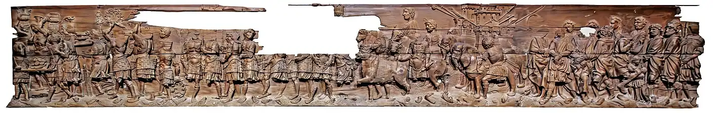 Porteurs de vaisselle précieuse.