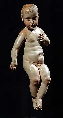 Statuette en bois de l'Enfant Jésus-Christ endormi Pedro de Mena