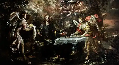 Juan de Valdés Leal, Le Christ servi par les anges, 1663
