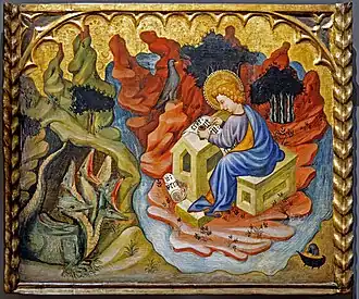 Juan Mates, Saint Jean l'Évangéliste à Patmos.