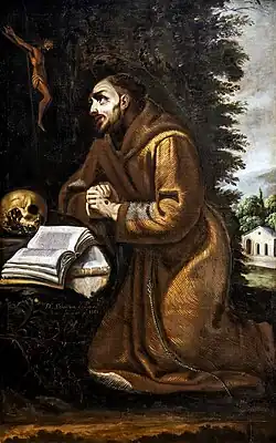 Sebastiàn de Llanos y Valdés, Saint François d'Assise en prière 1663