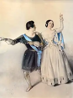 Couple de personnage de théâtre - Firmin Salabert