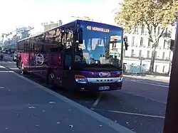 Setra S 416 UL Business n°S93 exceptionnellement sur la ligne 40 à Versailles.