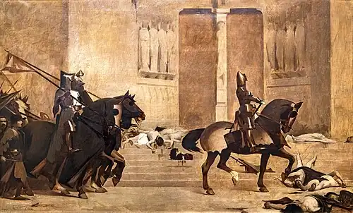Comment entra dans Paris Monseigneur le Dauphin, 1re&nbsp;esquisse (1887), huile sur toile.