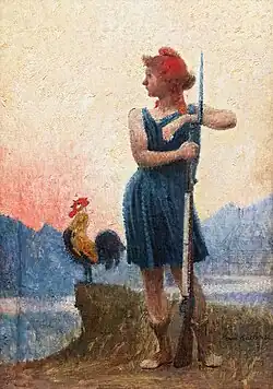 La République militante, huile sur toile.