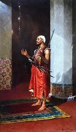 Garde turc en prière - Musée des Beaux-Arts de Narbonne