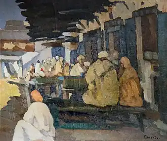Restaurant de plein air dans le souk, Rabat - Louis Morère