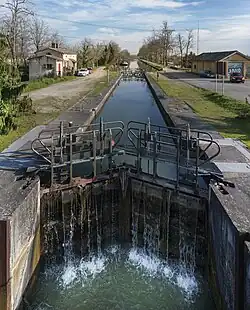 Ecluse N°6 de Saint-Jory sur le canal latéral à la Garonne